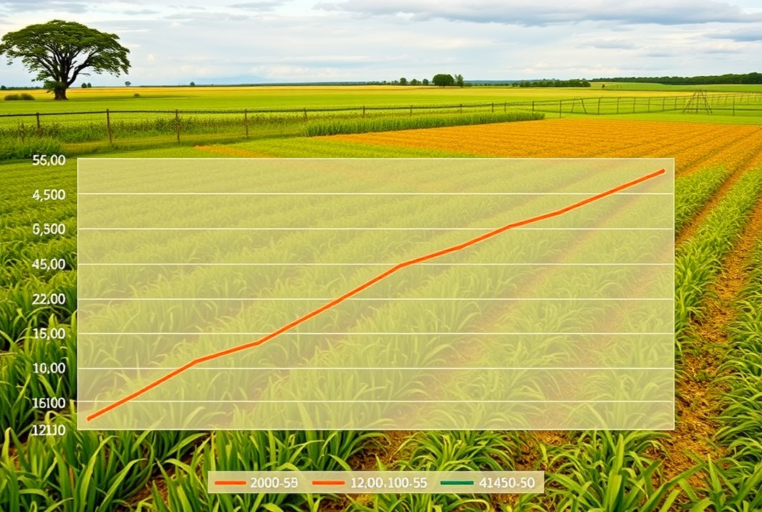 graph showing agricultural market trends