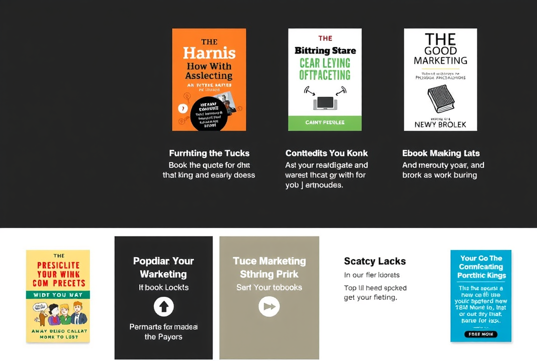 various ebook marketing tactics displayed