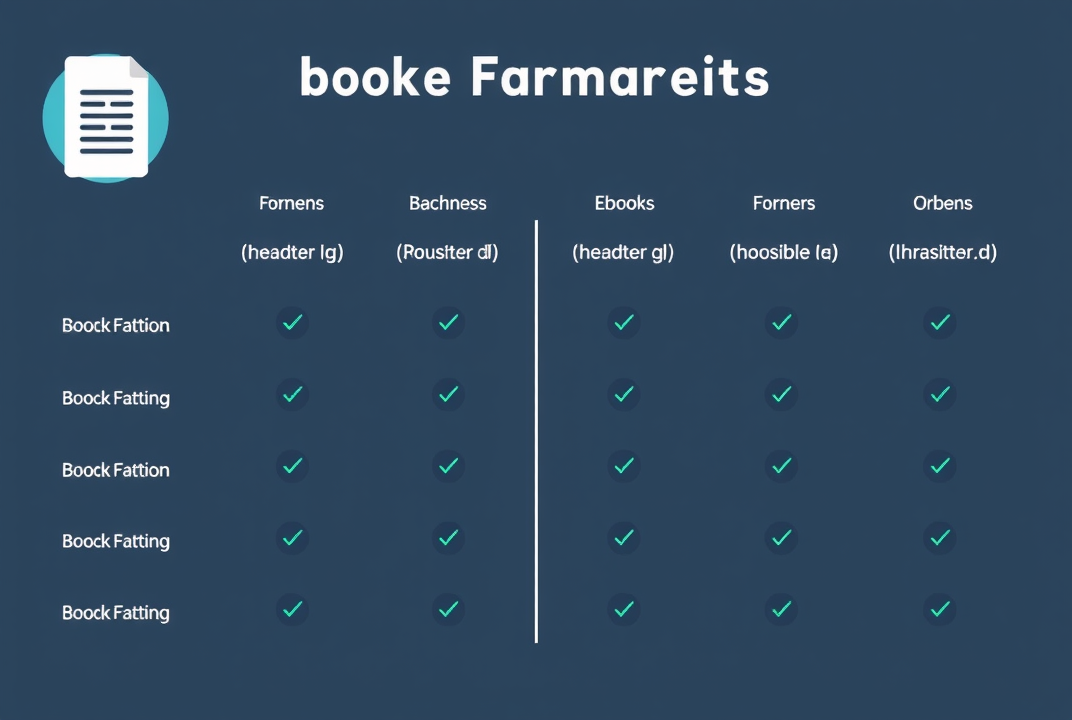 ebook formats comparison