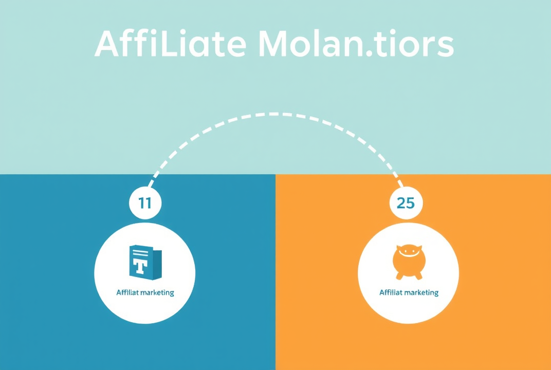 Infographic showing affiliate marketing process