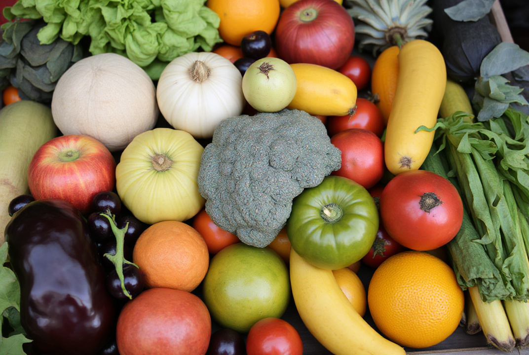 Various fruits and vegetables