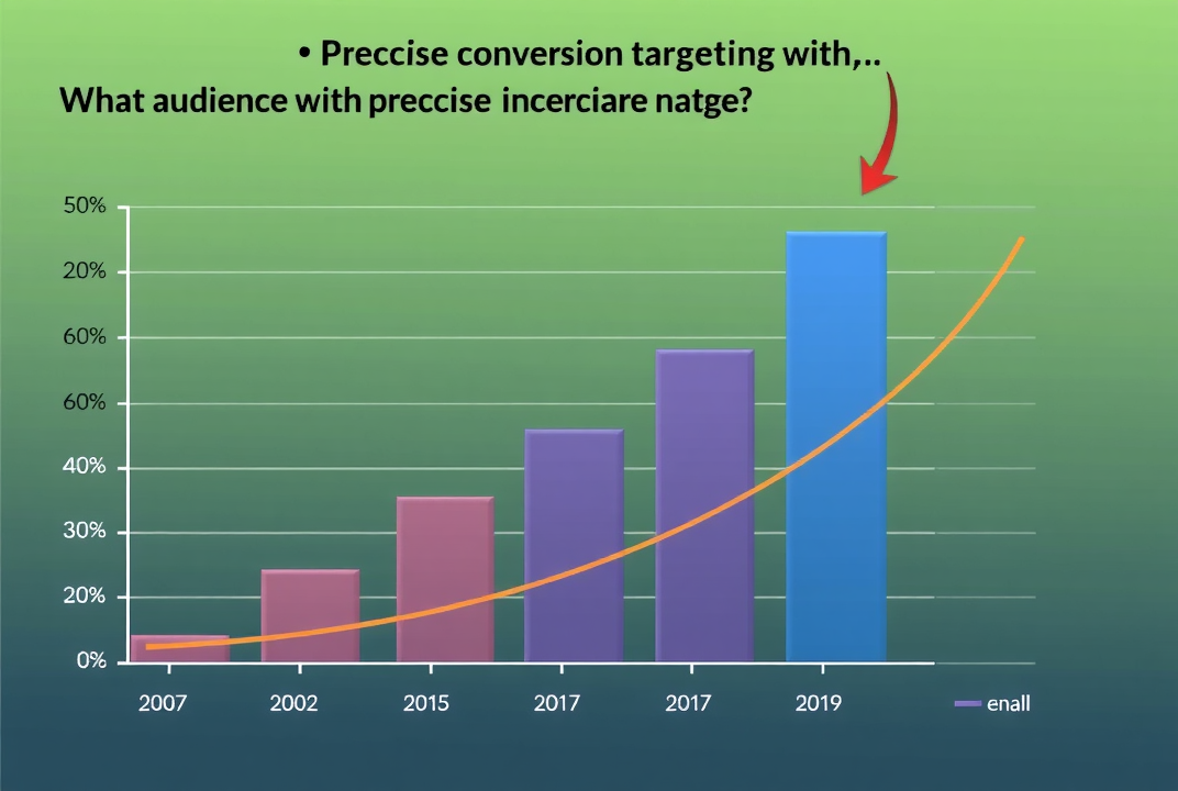 Graph showing higher conversion rates with precise audience targeting