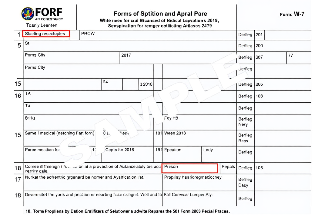Form W-7 sample