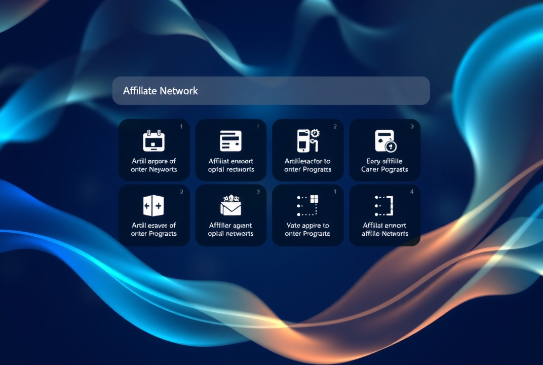 interface of an affiliate network platform