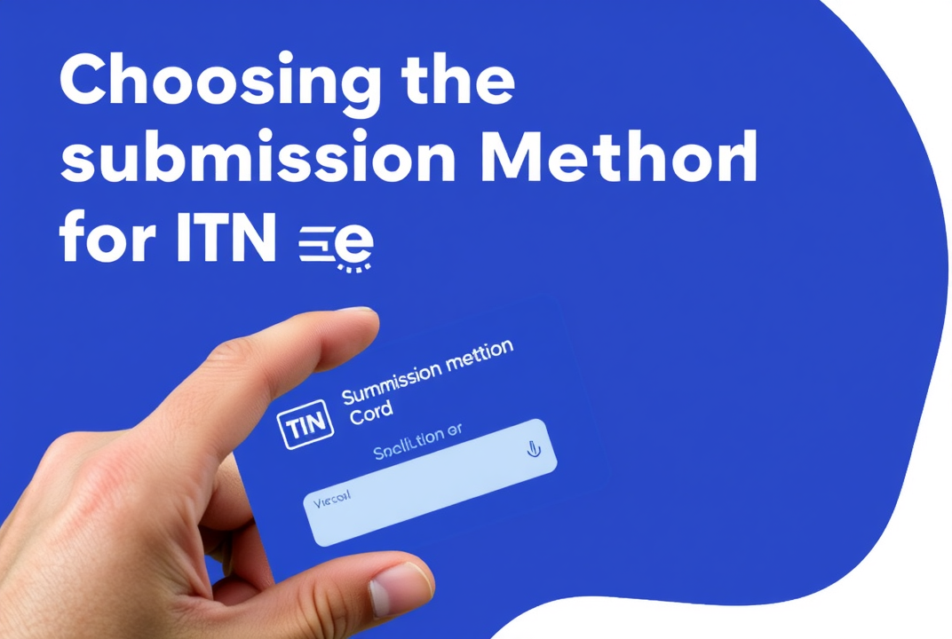 Choosing the submission method for ITIN application